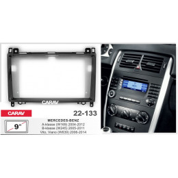 Carav 22-133: 9" MERCEDES-BENZ A-klasse (W169) 2004-2012, В-klasse (W245) 2005-