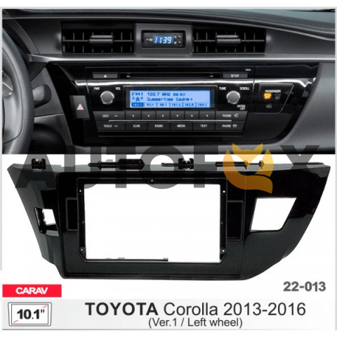 Carav 22-013: 10.1" TOYOTA Corolla 2013-2016