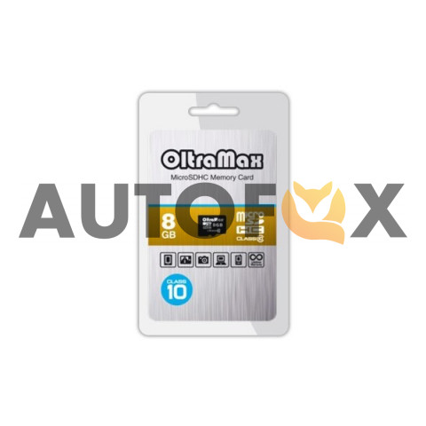 OltraMax microSD 8GB Class 10 без адаптера Карта памяти 