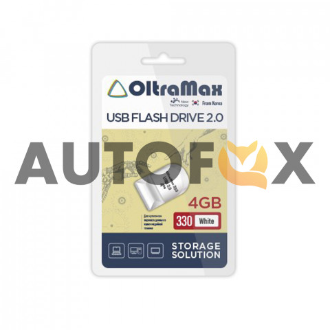 USB флэш-диск 2.0 4GB OltraMax (маленькая) White