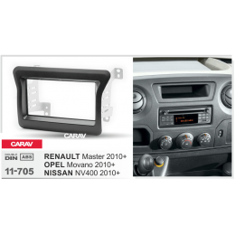 Carav 11-705  2 DIN RENAULT Master 2010+ / OPEL Movano 2010+ / NISSAN NV400 2010+